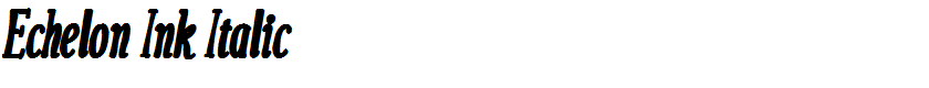 Echelon Ink Italic