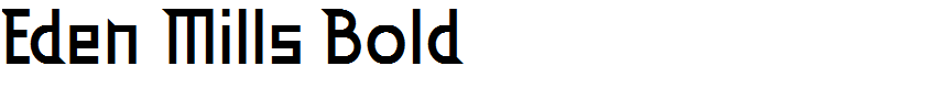Eden Mills Bold