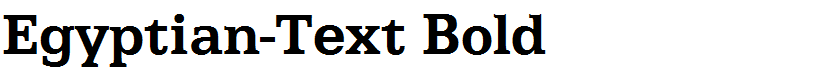 Egyptian-Text Bold