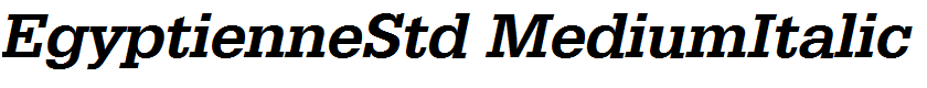 EgyptienneStd MediumItalic