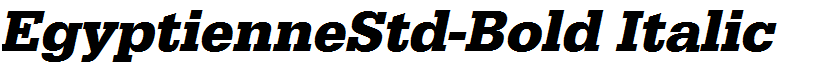 EgyptienneStd-Bold Italic