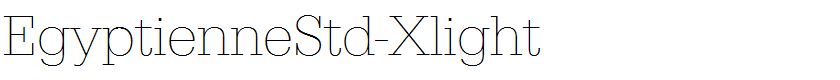 EgyptienneStd-Xlight