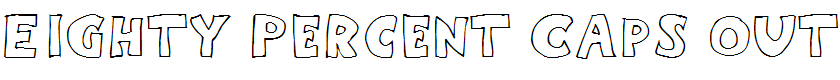 Eighty Percent Caps Outline Regular