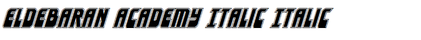 Eldebaran Academy Italic Italic