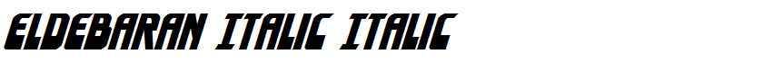Eldebaran Italic Italic