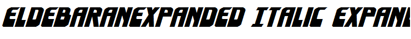 EldebaranExpanded Italic Expanded Italic