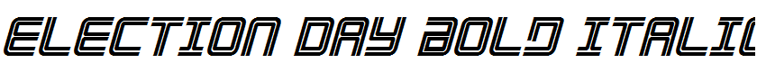 Election Day Bold Italic Bold Italic