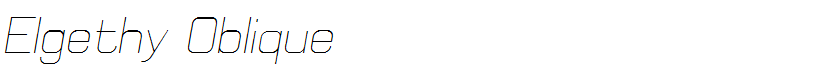 Elgethy Oblique
