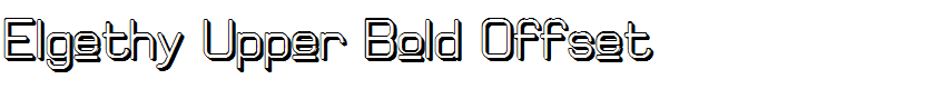 Elgethy Upper Bold Offset