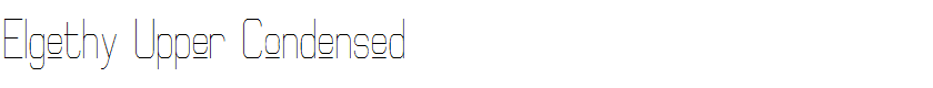 Elgethy Upper Condensed