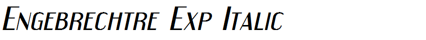 Engebrechtre Exp Italic