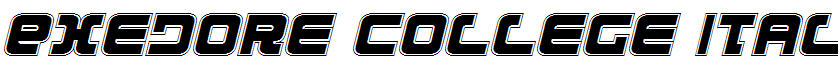 Exedore College Italic Italic