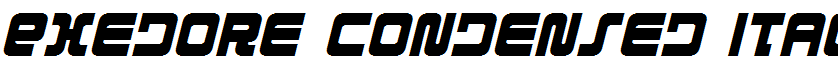 Exedore Condensed Italic Condensed Italic