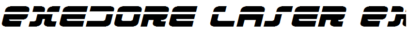 Exedore Laser Exp Italic Expanded Italic