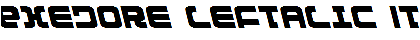 Exedore Leftalic Italic