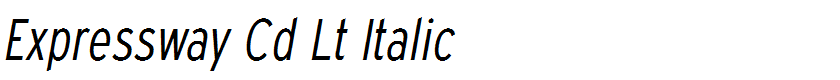 Expressway Cd Lt Italic