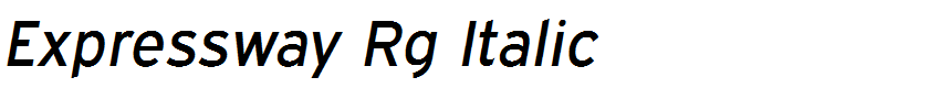 Expressway Rg Italic