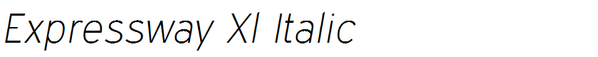 Expressway Xl Italic