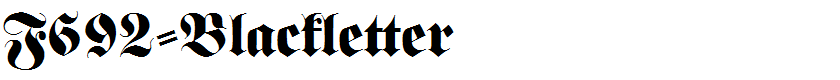 F692-Blackletter