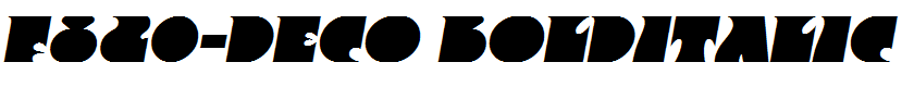 F820-Deco BoldItalic
