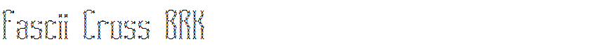 Fascii Cross BRK