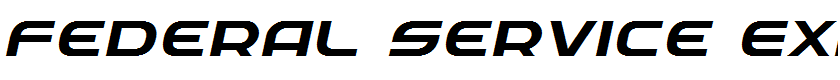 Federal Service Expanded Italic Expanded Italic