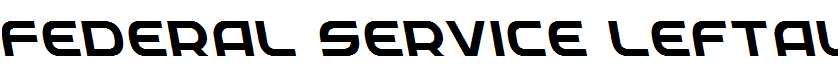 Federal Service Leftalic Italic