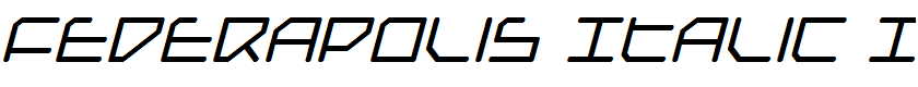 Federapolis Italic Italic