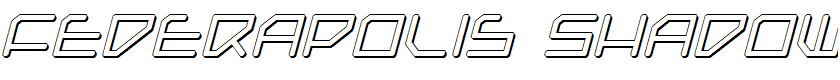 Federapolis Shadow Italic Italic