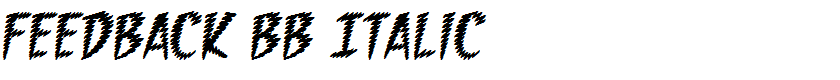 Feedback BB Italic