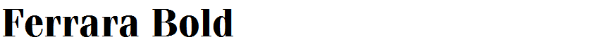 Ferrara Bold