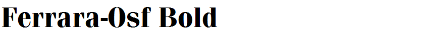 Ferrara-Osf Bold