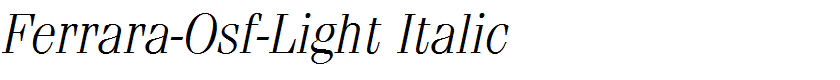 Ferrara-Osf-Light Italic