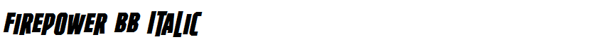 Firepower BB Italic