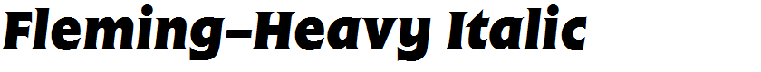 Fleming-Heavy Italic