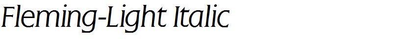 Fleming-Light Italic