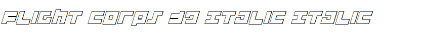 Flight Corps 3D Italic Italic