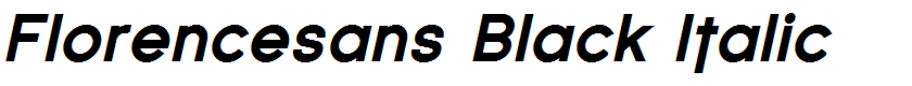 Florencesans Black Italic