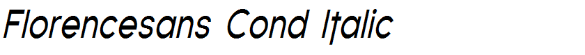 Florencesans Cond Italic