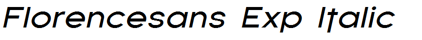 Florencesans Exp Italic
