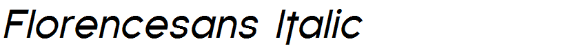 Florencesans Italic