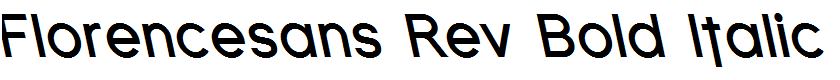 Florencesans Rev Bold Italic