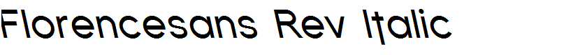 Florencesans Rev Italic