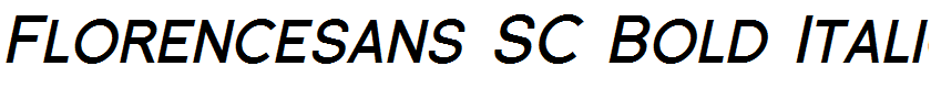 Florencesans SC Bold Italic