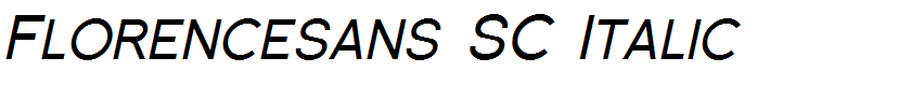 Florencesans SC Italic