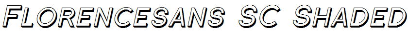 Florencesans SC Shaded Italic
