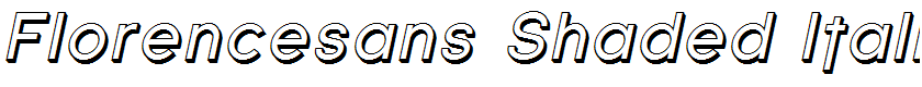 Florencesans Shaded Italic