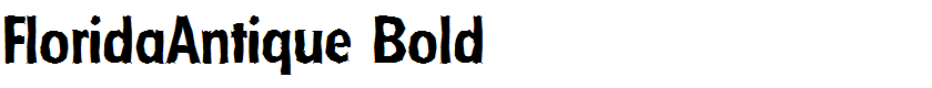 FloridaAntique Bold