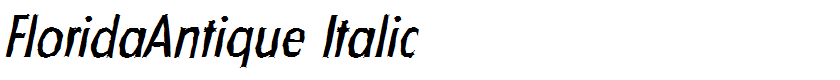 FloridaAntique Italic