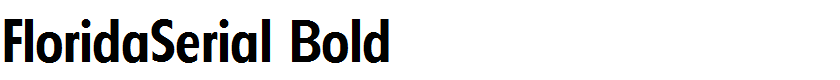 FloridaSerial Bold